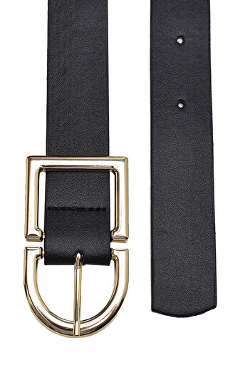 Paçuli Moda Black Buckle Belt Fk1613