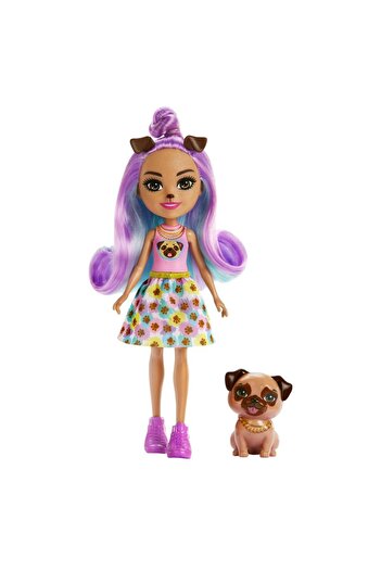 Enchantimals Mattel Enchantimals Pug Penna ve Trusty Enchantimals Pug Penna ve Trusty bebek ve figür HKN11
