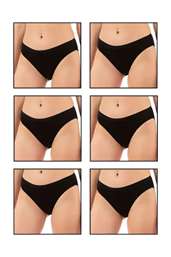 ÖZKAN underwear Özkan 6120 Pachet de 6 chiloți flexibili, confortabili, din bumbac, lycra, pentru femei
