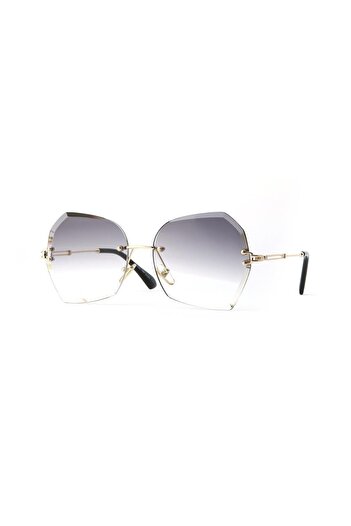 TomyHelf Gray Glass Design Women's Sunglasses - Frame Patterned