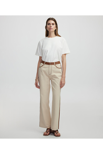 İpekyol Faux Leather Pile Pants