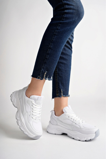 Moda Kadıköy Womens White Sneaker Shoes