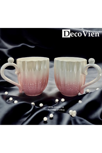 decovien İnci model 2'li porselen Kupa mug