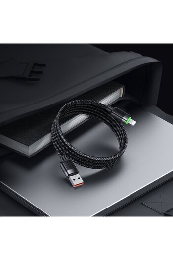Mcdodo CA-6000 1.2 M USB-A TO LİGHTNİNG 3A MANYETİK SARILABİLİR KABLO