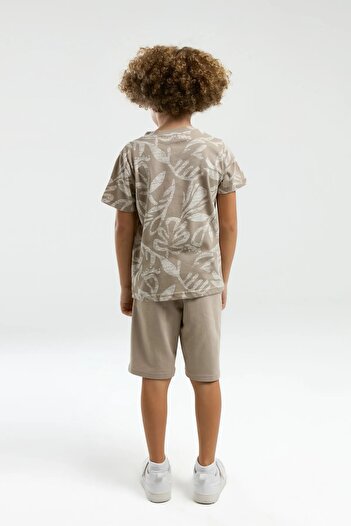 Arnetta Cycling Neck Short Sleeve 100% Cotton Boys Shorts Suit