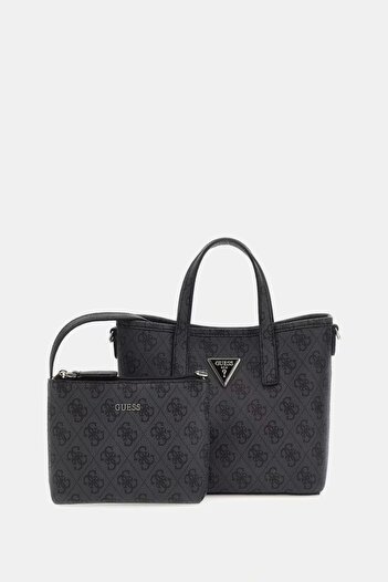 Guess Latona Mini Tote Women's Anthracite Mini Bag Hwsg9211750-Clo