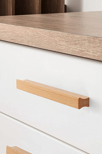 ARTI WOODS Cabinet Handle, 32 Mm, (3.2 cm), Kitchen Cabinet Handles, Wooden Handle, Drawer Handle, Handle,