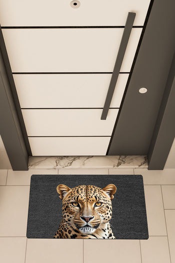 Dormot High Quality Digital Printing Black, Tiger Themed Door Front Mat