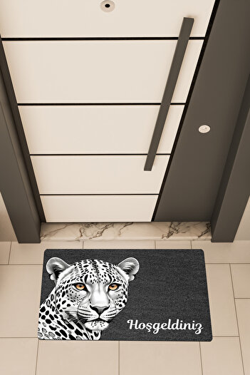 Dormot High Quality Digital Printing Black, Spotted Tiger Theme Door Front Mat