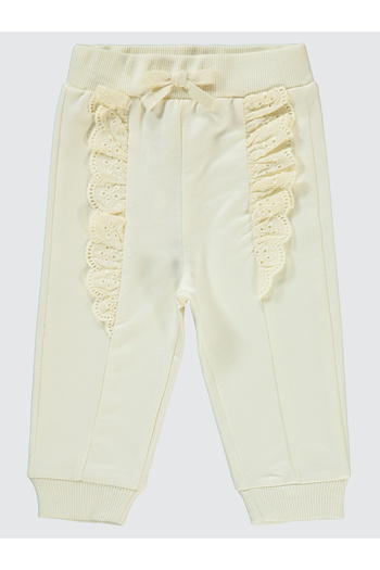 Civil Baby 6-18 Months Baby Girl Ecru Sweatpants