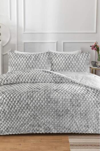 Çeyiz Diyarı Winter Tale Rabbit Feather Double Quilt Set 220X240 cm Gray