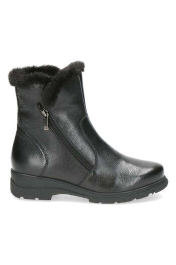 Caprice Black Booties Womens Shoes
