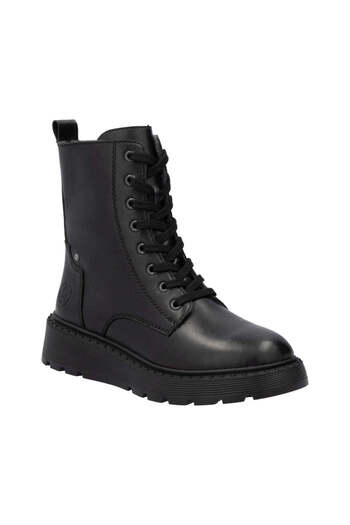 Rieker Black Booties Womens Shoes