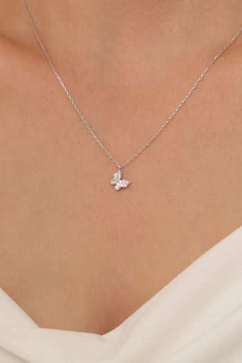 Karem Jewellery Minimal Kelebek Gümüş Kaplama Kadın Kolye