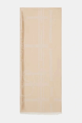 Guess Γυναικείο μπεζ σάλι με λογότυπο Catene