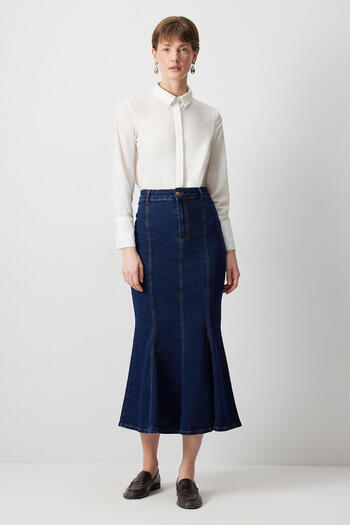 Touché Privé Denim Fish Skirt