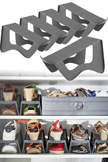 Binbirreyon Shoe Ramp Space Saving Shoe Organizer 5 Pcs Dc032