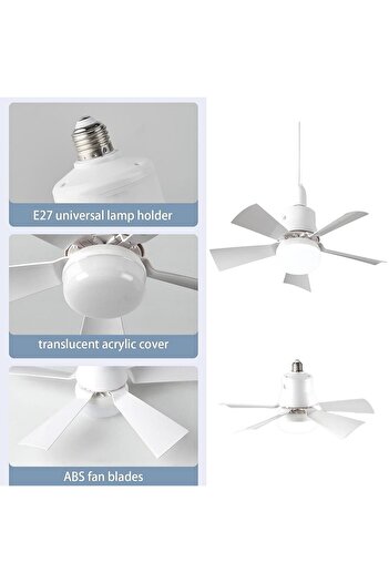 Cata Karayel Fan LED 82W Kumandalı Işıklı Vantilatör CT-1155