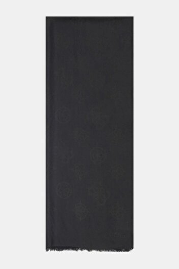 Guess Women's Black Logo Shawl