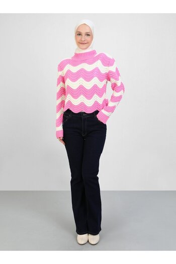 Por La Cara Pink Knitwear Tunic - Por La Cara Design