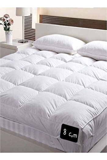 House One Package | Comfort Mattress Topper 8 cm and 2 Hotel Pillows - 200x100 cm