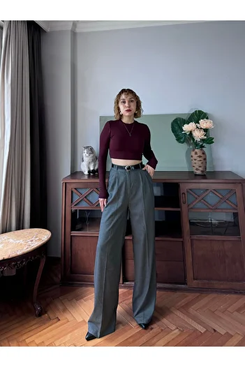 Bak'ap Polyviscose Plaszo Fabric Trousers