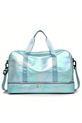 Alaçatı Bright Blue Women's Sports Bag, Large Capacity Luggage Bag, Multifunctional Bag