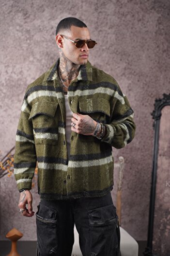 Butik TREND BIZ Oversize Fit Unisex Πουκάμισο Ξυλοκόπος με τσέπες