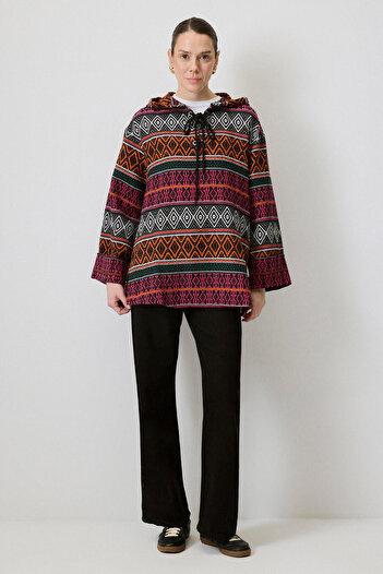 Touché Privé Ethnic Patterned Sweatshirt
