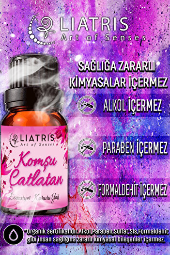 liatris LAVANTA-BEYAZ SABUN-BEBEK PUDRASI-KOMŞU ÇATLATAN-ÇAM esansiyel uçucu yağ 5*10 ml