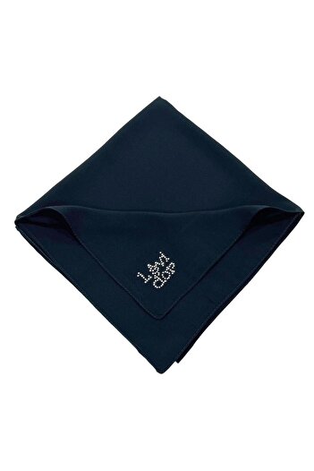 Levidor Μεταξωτό κασκόλ Navy Blue Medina
