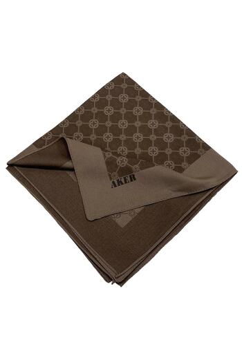 Aker Elegance Monogram Scarf - Brown 931