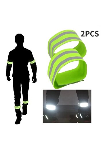 ebulduk 2Pcs Cycling Hiking Sleeves - Velcro and Reflector Armband