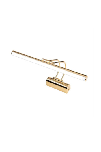 DNC LIGHTING ŞARJLI 35 CM GOLD KASA SARI IŞIK ELEKTRİKLİ BANYO DUVAR AYNA TABLO AYDINLATMA FLÜT KUĞU APLİK