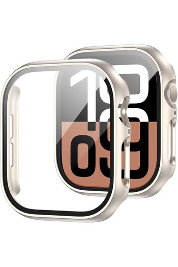 Quse Apple Watch Series Se-6-5-4 40mm Compatible Screen and Case Protector Star Light