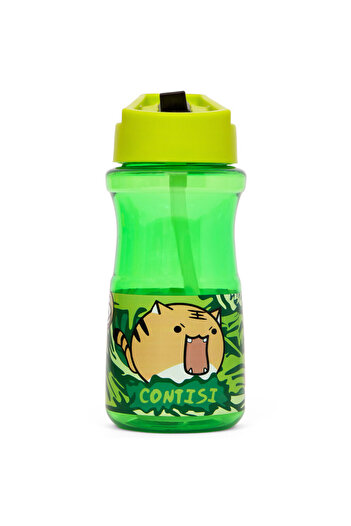Eazy Kids Water Bottle 500ml wt Straw - Green