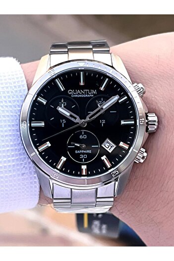 Quantum Sapphire Cam Çelik Kordon İç Kadran Fonksiyonları Aktif 10 Atm Erkek Kol Saati EPWG1159.350