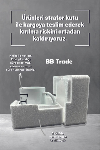 BB TRADE Yazılımcılara Özel Tasarımlı Beyaz Seramik Baskılı Kupa Bardak 330ml