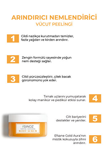 SİNOZ Tělový peeling Besleyici Arındırıcı Nemlendirici Vücut Peelingi 300 gr