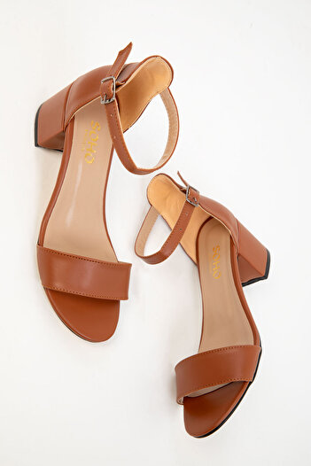 SOHO Tan Women's Classic Heeled Shoes 14529