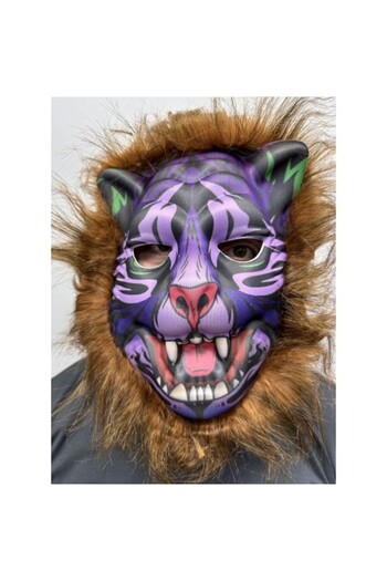 Skygo Brown Haired Toothed Wolf Mask Mega Plush No 16