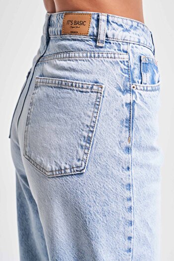 its basic Γυναικείο Snow Jean Χρώμα Lora 4S5-27 Loose Fit 100% Βαμβάκι Denim