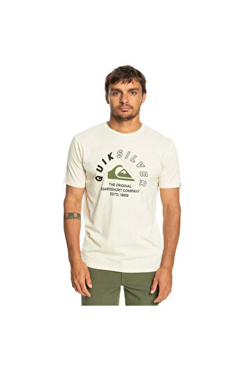 Quiksilver Mixedsignals Men's Beige T-Shirt Men's T-Shirt Eqyzt07276