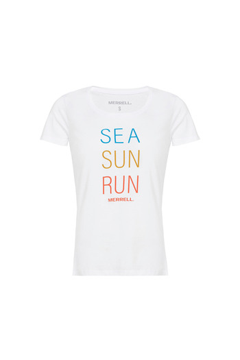 Merrell Motto Women White T-Shirt Women T-Shirt M21W004