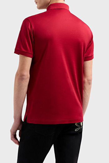 Emporio Armani Cotton Blended Logo Buttoned Polo Neck t Shirt Men Polo Neck t Shirt