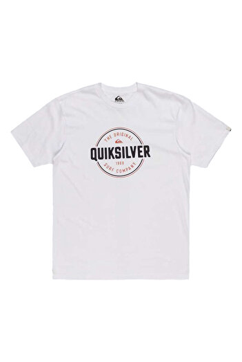 Quiksilver Ανδρικό λευκό μπλουζάκι Circle Up ΑΝΔΡΙΚΟ T-SHIRT EQYZT07680
