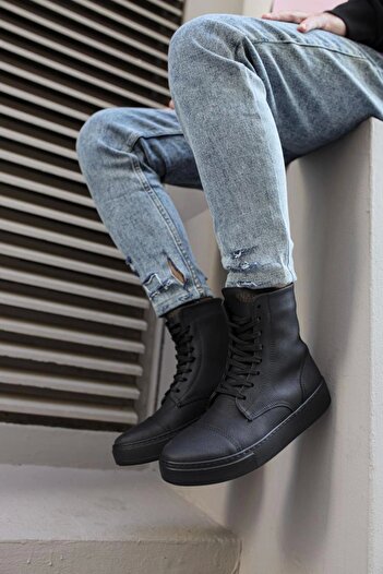 Knack Sports Boots 022 Black (BLACK SOLE)