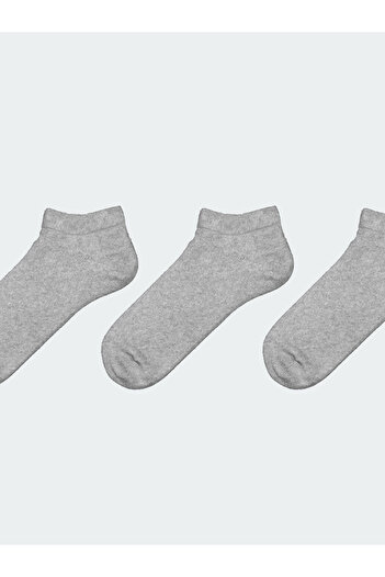 LC Waikiki Lcw Eco Gray Men's Booties Socks 3 Pcs
