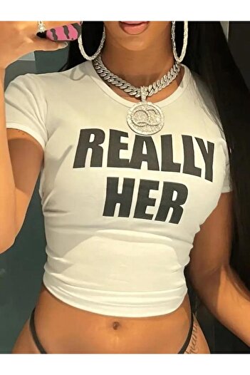 GOSSİP TEAM Πραγματικά κάθε Crop Top Μπλούζα Body
