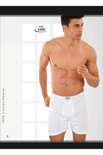 doralüks Men's White Sleeve Panty 6 Pack